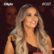 Surprised Trish Stratus GIF - Surprised Trish Stratus Canadas Got Talent GIFs