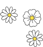 Daisies Flower Sticker - Daisies Flower Colorful Stickers