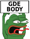 Gde Body Body Sticker - Gde Body Body Gde Stickers