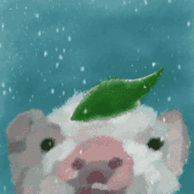 Pig In Snow Pig GIF