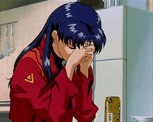 Neon Genesis Evangelion Misato GIF - Neon Genesis Evangelion Misato Sad GIFs