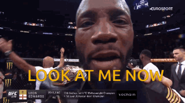 Leon Edwards Look At Me Now GIF - Leon Edwards Look At Me Now