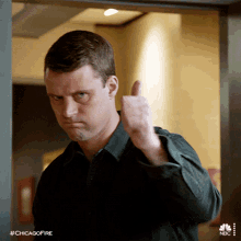 thumbs up matthew casey chicago fire approved nice one