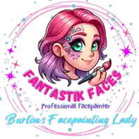 a logo for fantastic faces professional facepainter