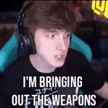 Unitedgamer Im Bringing Out The Weapons GIF - Unitedgamer Im Bringing Out The Weapons GIFs