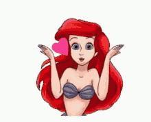 Ariel Mermaid GIF - Ariel Mermaid Blow Kiss GIFs