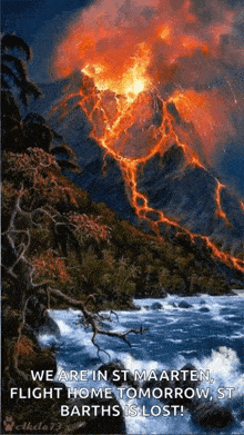 Mountain Volcano GIF