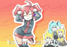 Kasane Teto Vocaloid GIF - Kasane Teto Vocaloid Hop On GIFs