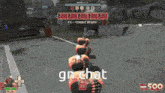 a screenshot of a video game with the words gn chat on the bottom