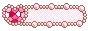 a pixel art of a pink bracelet with a bow on it