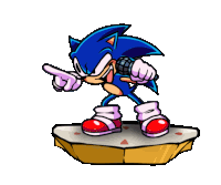 Sonic The Hedgehog Blinked Fnf Sticker - Sonic The Hedgehog Blinked Fnf Remake Stickers