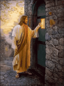 Jesus Knocks GIF