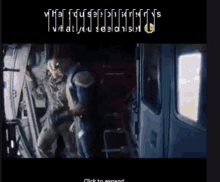 a screenshot of a video that says " click to expand " at the bottom