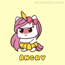 two unicorns are standing next to each other and they are angry
