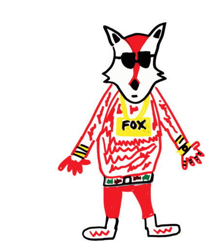Flexn Fox Veefriends Sticker - Flexn Fox Veefriends Drip Stickers