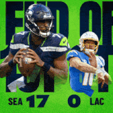 an advertisement for the seahawks and the lacs