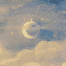 flying witch broomstick moon