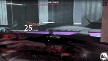 a screenshot of a video game with the number 25 combo on it