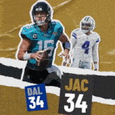 Jacksonville Jaguars (34) Vs. Dallas Cowboys (34) Fourth-quarter-overtime Break GIF - Nfl National Football League Football League GIFs