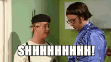 Shhh Tim And Eric Style GIF - Be Quiet Stop No GIFs