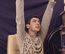 jacksepticeye spin chair silly raise arms