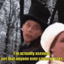 Im Actually Asexual Not That Anyone Ever Cares Or Asks Snl GIF