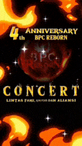 a 4th anniversary bpc reborn concert poster
