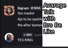 a man is talking to another man on a video call .