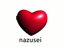 a picture of a boy and a girl in a heart with the name nazusei