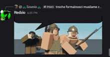 a screenshot of a video game with a person named redzio