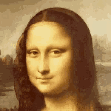 Mona Lisa Wink GIF - Mona Lisa Wink Blow Kiss GIFs