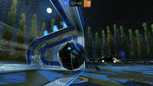a rocket league game is being played with a score of 1 to 43