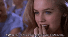 The Art Of Subtelty GIF - Clueless Alicia Silverstone Mouth GIFs