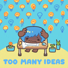 Too Many Ideas Headache GIF - Too Many Ideas Headache Struggle GIFs