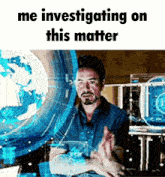 Me Investigating On This Matter Robert Downey Jr GIF