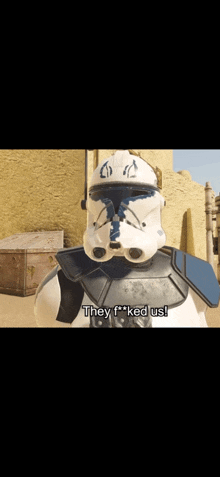 a stormtrooper says they f * ked us in a video game