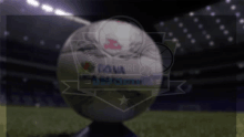 a blurred image of a soccer ball with the words america 16 pts santos 14 pts pumas 14 pts on it