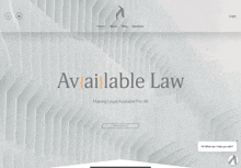 a website called available law is displayed on a screen