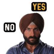 Yes No Sticker - Yes No हाँ Stickers