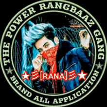 a logo for the power rangbaaz gang brand