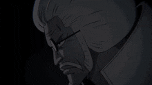 a close up of a cartoon character with glasses on