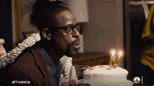 Blowing Candle Sterling K Brown GIF