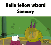 Sanuary Adventure Time GIF - Sanuary Adventure Time Wizardfrog GIFs