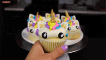 Unicorn Cupcakes GIF - Rainicorn Cute Rainbow GIFs