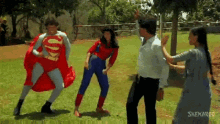 Spiderman Superman GIF - Spiderman Superman Dance GIFs