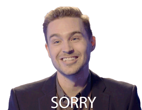 Sorry Bustle Sticker - Sorry Bustle My Bad Stickers