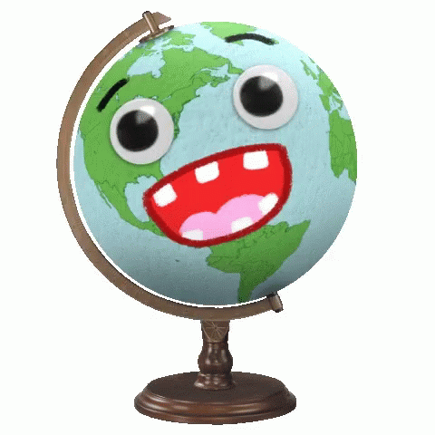 Spinning Globe Sticker – Spinning Globe Woohoo – GIFs entdecken und teilen