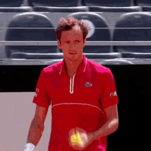 Daniil Medvedev Tennis Balls GIF