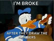 No Money Donald Duck GIF