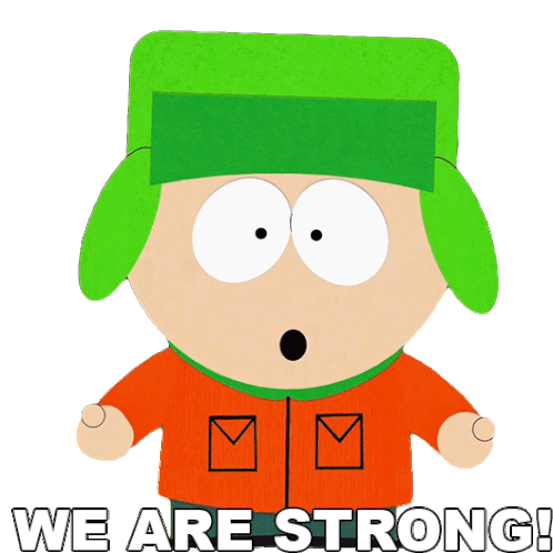 We Are Strong Kyle Broflovski Sticker - We Are Strong Kyle Broflovski South Park Stickers